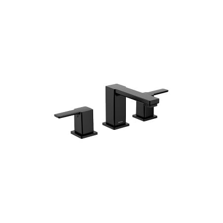 Moen 90 Degree Two-Handle Bathroom Faucet in Matte Black TS6721BL